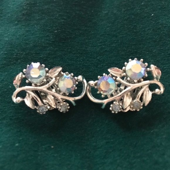 Coro Jewelry - Vintage Coro Aurora Borealis clip back earrings. $100.00